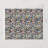 Letter R Stereogram Magic Eye - No Envelope ポストカード (正面)