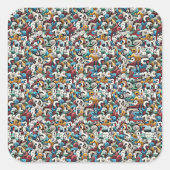 Letter R Stereogram, Set of 6, Large 3x3 スクエアシール (正面)