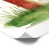 Letter R Sunrise Fairy Poster Golden Sun Alphabet  ポスター (角)