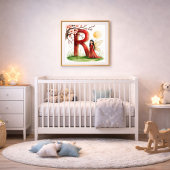 Letter R Sunrise Fairy Poster Golden Sun Alphabet  ポスター
