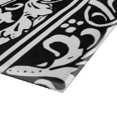 Letter S中世モノグラムアールヌーボー カッティングボード (角)