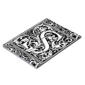 Letter S中世モノグラムアールヌーボー ノートブック (左側)