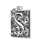 Letter S中世モノグラムアールヌーボー フラスク (左)