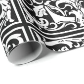 Letter S中世モノグラムアールヌーボー ラッピングペーパー (ロールコーナー)