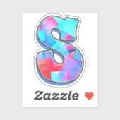 Letter S -  Color Mix シール (シート)