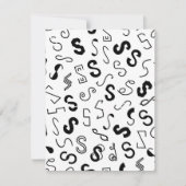 Letter S pattern ノートカード (正面)