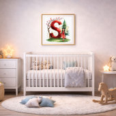 Letter S Seasonal Fairy Poster Cherry Blossom Art ポスター