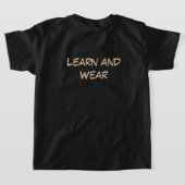Letter S Sheep Educational Kids T-Shirt | Uppercas Tシャツ (レイダウン裏面)