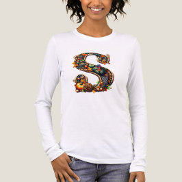 Letter S Thanksgiving turkey style gift  トライブレンドＴシャツ