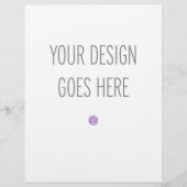 Letter Sized Flyer Printing (8"x11.5") チラシ (正面)