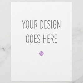 Letter Sized Flyer Printing (8"x11.5") チラシ