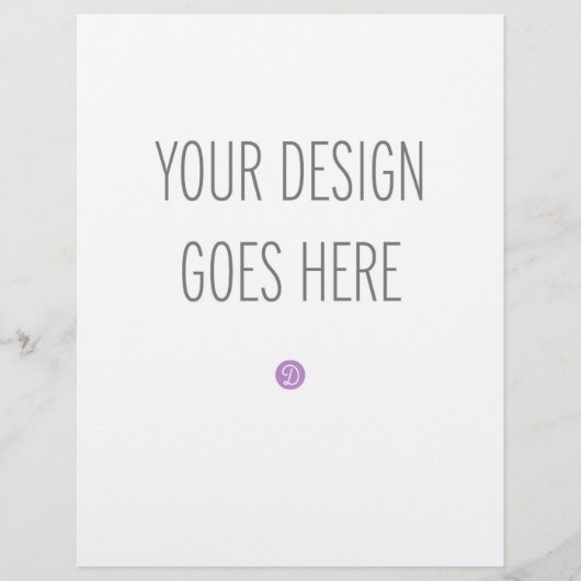 Letter Sized Flyer Printing (8"x11.5") チラシ (正面)