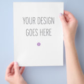 Letter Sized Flyer Printing (8"x11.5") チラシ (手)