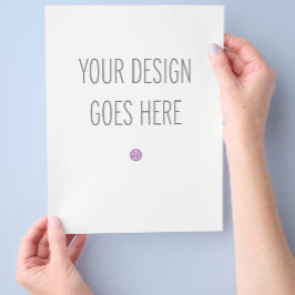Letter Sized Flyer Printing (8"x11.5") チラシ