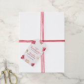 Letter Stamp Sweetheart Baby Showerありがとう ギフトタグ (より糸付き)