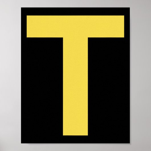 Letter TおもしろいチップムンクグループマッチングハロウィーンCos ポスター (正面)