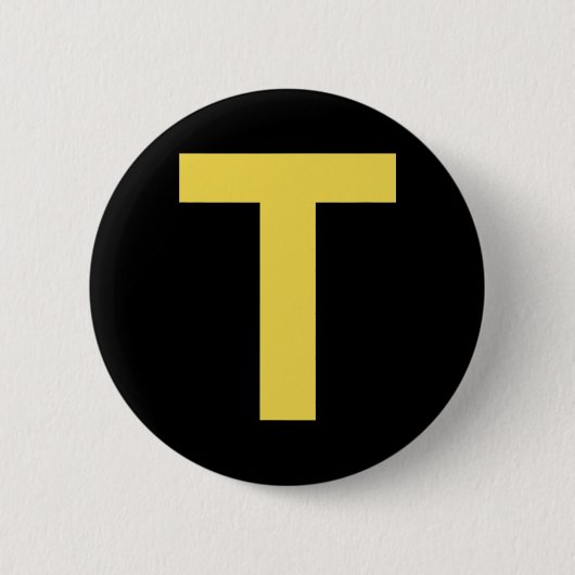 Letter TおもしろいチップムンクグループマッチングハロウィーンCos 缶バッジ (正面)