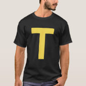 Letter T Funny Group Matching Halloween Costume Tシャツ (正面)