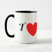 Letter T Heart - Valentine Initial Love Design マグカップ (左)