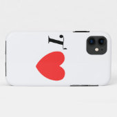 Letter T Heart - Valentine Initial Love Design Case-Mate iPhoneケース (裏面(横))