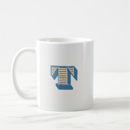 Letter "T" Monogram コーヒーマグカップ