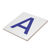 Letter Tiles - Blue on white タイル (側面)