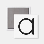 Letter Title "a"マグネット マグネット (正面/裏面)
