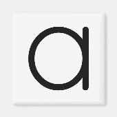 Letter Title "a"マグネット マグネット (正面)