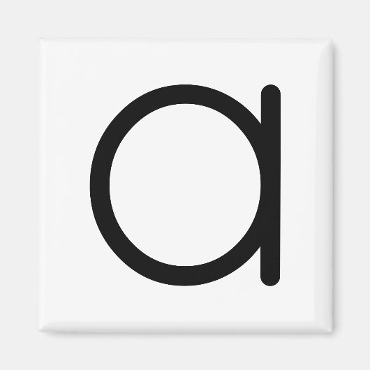 Letter Title "a"マグネット マグネット (正面)