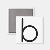 Letter Title "b"マグネット マグネット (正面/裏面)