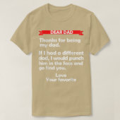 Letter to Dad  Tシャツ (デザイン正面)