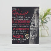 Letter To My Husband, Cute Family Gift シーズンカード (スタンド正面)