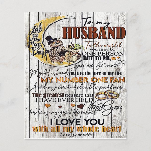 Letter To My Husband, Love Quotes Letter (正面)