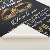 Letter To My Husband, Love Quotes Letter シェルパブランケット (3/4)