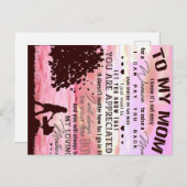 Letter To My Mom | Letter To Family 案内ポストカード (正面/裏面)