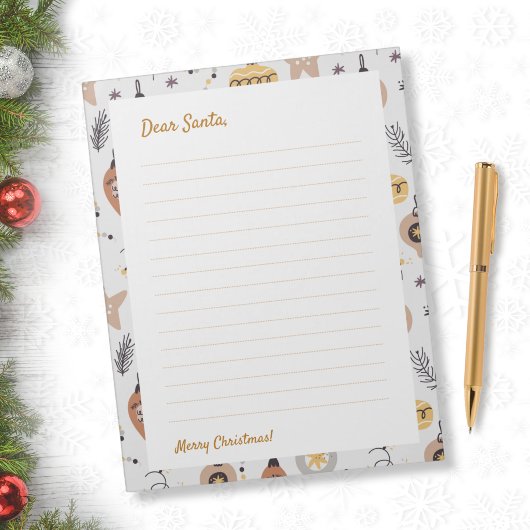 Letter to Santa - スカンジナビアのクリスマス ノートパッド