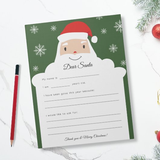 Letter to Santa - 陽気なスマイル ノートパッド