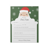 Letter to Santa - 陽気なスマイル ノートパッド (回転)