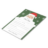 Letter to Santa - 陽気なスマイル ノートパッド (アングル)