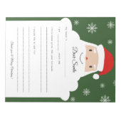 Letter to Santa - 陽気なスマイル ノートパッド (正面)
