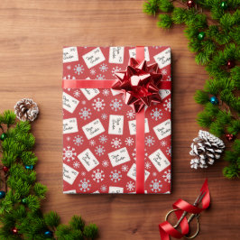Letter To Santa Holiday ラッピングペーパー