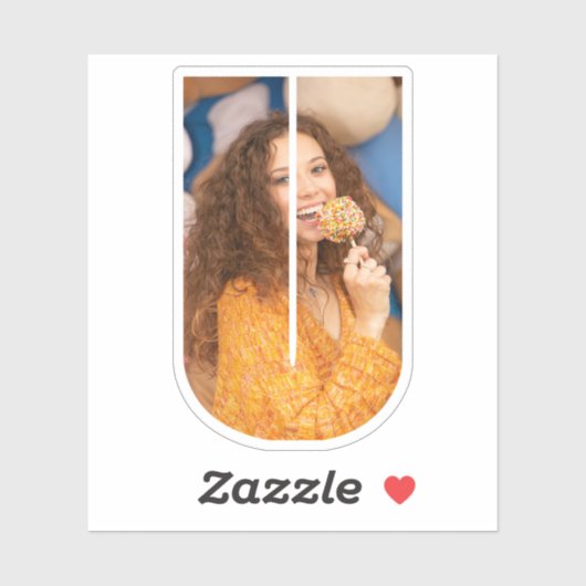 Letter U Alphabet & Photo Custom-Cut Vinyl Sticker シール (シート)