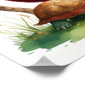 Letter U Turtle Fairy Poster - Alphabet Art ポスター (角)