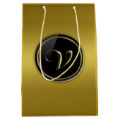 "Letter V"モノグラム ミディアムペーパーバッグ (正面)