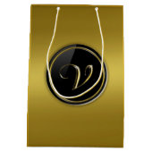 "Letter V"モノグラム ミディアムペーパーバッグ (裏面)