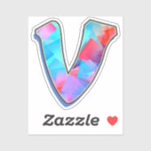 Letter V -  Color Mix シール (シート)