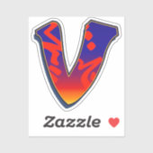 Letter V -  Night Sky シール (シート)