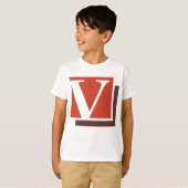 Letter V Tシャツ (正面フル)