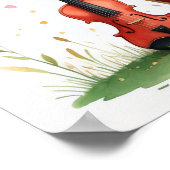 Letter V Violin Fairy Poster -Alphabet Art ポスター (角)