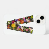 Letter V with Floral Wreath iPhone Case iPhoneケース (裏面横)